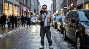 Зимняя уличная фотосессия на iPhone